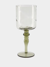 Bitossi Set 6 Goblets Texture Blue and Green Nuances