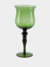 Bitossi Set 6 Goblets Texture Blue and Green Nuances