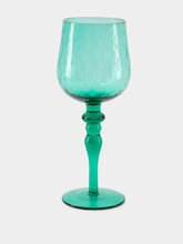 Bitossi Set 6 Goblets Texture Blue and Green Nuances