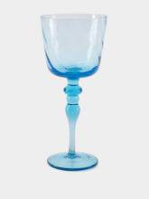 Bitossi Set 6 Goblets Texture Blue and Green Nuances