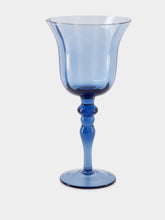 Bitossi Set 6 Goblets Texture Blue and Green Nuances