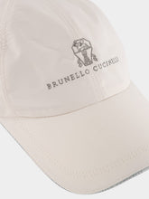 Brunello Cucinelli White Logo Embroidered Baseball Cap