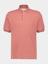 Brunello Cucinelli Salmon Pink Short-Sleeved Polo Shirt