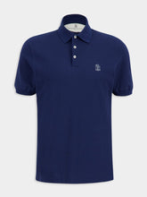 Brunello Cucinelli Blue Cotton Piqué Polo Shirt