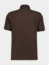 Brunello Cucinelli Brown Cotton Piqué Logo Polo Shirt