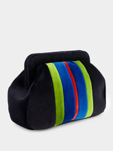 Paula Medine Tap Shoe Stripped Clutch