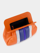 Paula Medine Cinnamon Stick Leather and Suede Clutch