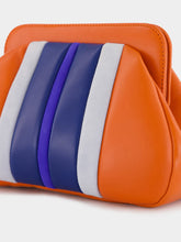 Paula Medine Cinnamon Stick Leather and Suede Clutch