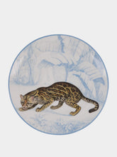 Les Ottomans La Menagerie Ottomane Leopard dessert plate