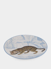 Les Ottomans La Menagerie Ottomane Leopard dessert plate