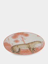 Les Ottomans La Menagerie Ottomane Leopard Dessert plate