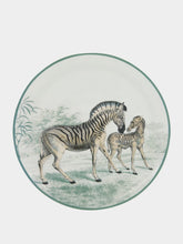 Les Ottomans La Menagerie Ottomane Zebra dinner plate