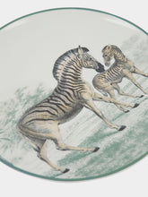 Les Ottomans La Menagerie Ottomane Zebra dinner plate