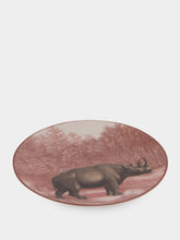 Les Ottomans La Menagerie Ottomane Rhino dessert plate