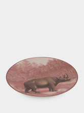 Les Ottomans La Menagerie Ottomane Rhino dinner plate