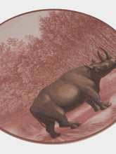 Les Ottomans La Menagerie Ottomane Rhino dinner plate