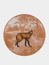 Les Ottomans La Menagerie Ottomane Maned Wolf dessert plate