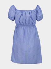 Miu Miu Celeste Blue Cotton Mini Dress