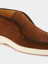 Santoni Brown Desert Calf Boots