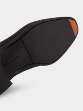 Santoni Black Leather Chelsea Boots