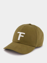 Tom Ford Khaki Canvas Cap with TF Logo