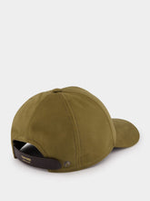 Tom Ford Khaki Canvas Cap with TF Logo