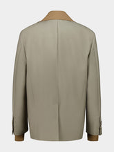 Miu Miu Beige Kid Mohair Single-Breasted Jacket