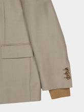 Miu Miu Beige Kid Mohair Single-Breasted Jacket