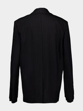 Miu Miu Black Single-Breasted Pinstripe Jacket