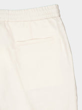 Brunello Cucinelli Off-White Linen Cotton Drawstring Trousers