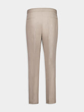 Brunello Cucinelli Beige Tapered-Leg Trousers