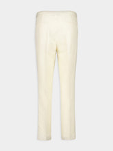 Brunello Cucinelli Cream Linen-Cotton Drawstring Pants