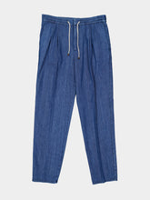 Brunello Cucinelli Lightweight Denim Drawstring Trousers