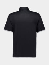 Brunello Cucinelli Black Silk-Cotton Faux-Layer Polo