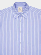 Paula Mirabi Orange Stripes Oversized Relaxed Fit Striped Shirt