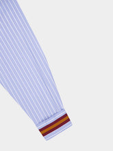 Paula Mirabi Orange Stripes Oversized Relaxed Fit Striped Shirt