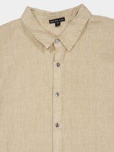 James Perse Light Khaki Classic Linen Shirt