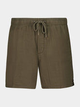 James Perse Army Green Linen Drawstring Shorts