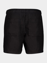 James Perse Black Linen Drawstring Shorts