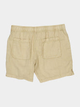 James Perse Light Khaki Linen Drawstring Shorts