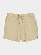 James Perse Light Khaki Linen Drawstring Shorts