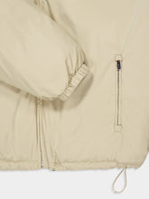 Miu Miu Beige Sable and Blue Reversible Technical Down Jacket