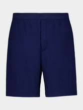 Brunello Cucinelli Navy Blue Cotton Interlock Bermuda Shorts