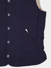 Brunello Cucinelli Blue Padded Hooded Vest