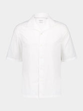 Brunello Cucinelli White Short-Sleeved Cotton Shirt