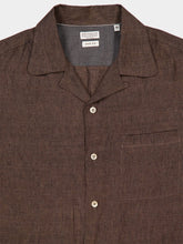 Brunello Cucinelli Brown Linen Button-Up Shirt