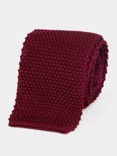Brunello Cucinelli Amaranth Red Silk Knit Tie
