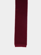Brunello Cucinelli Amaranth Red Silk Knit Tie
