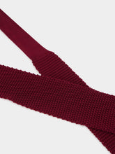 Brunello Cucinelli Amaranth Red Silk Knit Tie