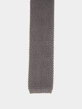 Brunello Cucinelli Grey Silk Knit Tie